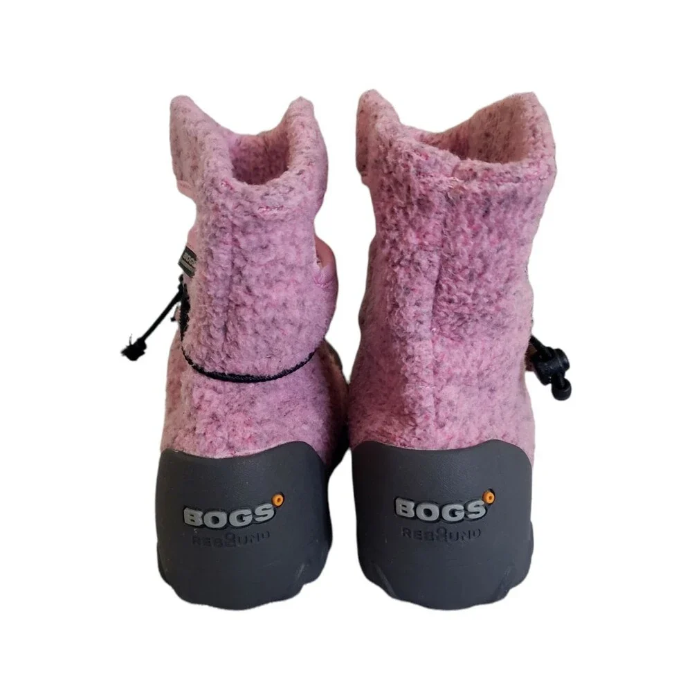 BOGS B-MOC Pink Fleece Winter Boots, Infant Toddler Girls Size 13